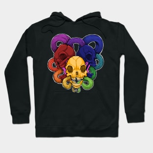 Color Wheel Skulls Hoodie